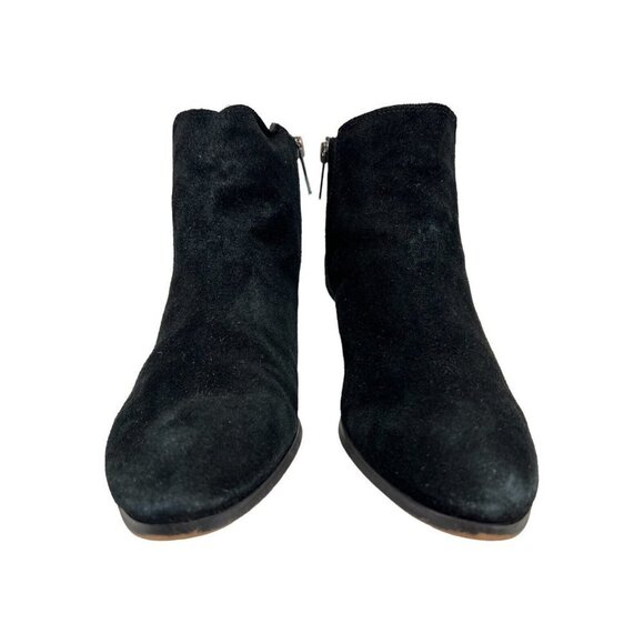 Vince Camuto Womens 7.5 Tricera Black Leather  Ankle  Booties Side‎ Zip - Picture 2 of 8